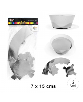 KIT SOPORTE REDONDO FORMA MEDIANO DORADO FOIL