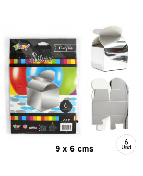 ST 6UN CAJA CORAZON SILVER FOIL/360