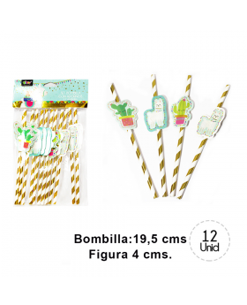 ESCARAPELA PARA BOMBLLA COTILLON LLAMA/300