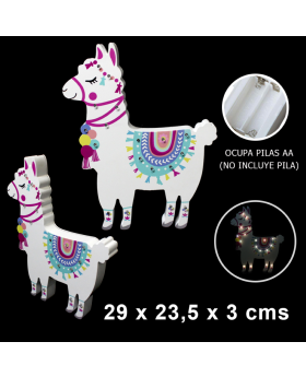 LED COTILLON LLAMA LUCES/36