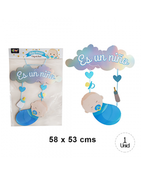 SET 5 COLGANTE BABY SHOWER COLCHA BOY 5/125