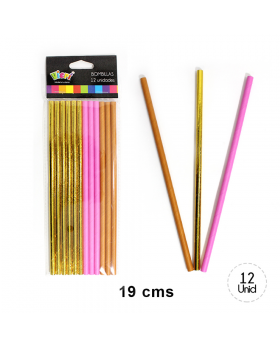 BOMBILLAS CAFE+ORO+ROSADO/200