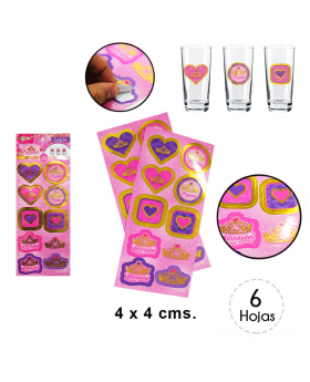 ADHESIVO DECORATIVO PRINCESA GOLDEN/480