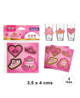 ADHESIVO 3D PRINCESA GOLDEN /1440