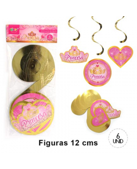 KIT DECO COLGANTE PRINCESA GOLDEN/216
