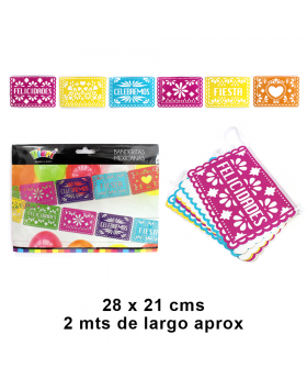 BANDERITAS CALADAS CMYK 28x21CM 2M /156