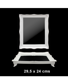 UN BANDEJA CANDY MIRROW BLANCO/24