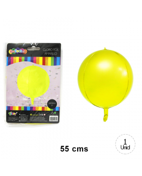 GLOBOS HELIO FOIL AMARILLO/200