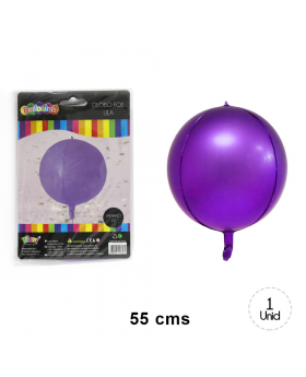 GLOBOS HELIO FOIL LILA/200