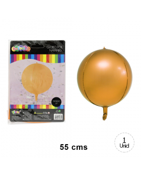 GLOBOS HELIO FOIL NARANJA/200