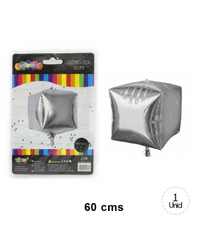 GLOBOS HELIO FOIL SQUARE SILVER/200