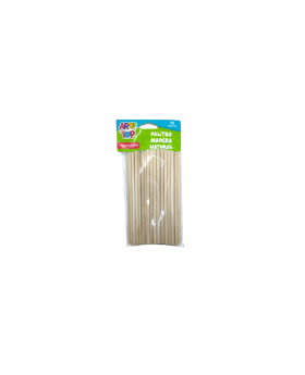 PALITOS REDONDOS MADERA NATURAL 15CMX5MM /240