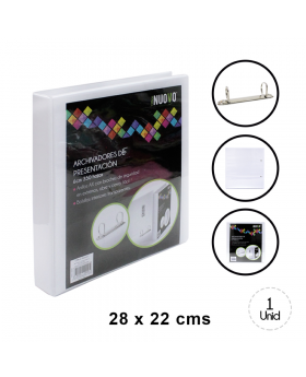 ARCHIVADOR PRESENTACION CARTA 1.5 PULG NUOVO /36