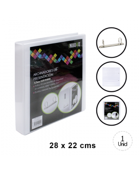 ARCHIVADOR PRESENTACION CARTA 2.5 PULG NUOVO /42