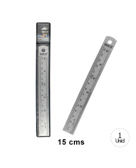 REGLA METALICA 15 CMS NUOVO /600