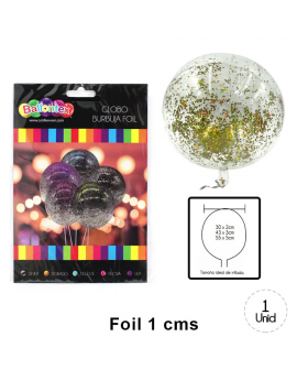 GLOBOS CONFETTI FOIL GOLD 12UN/200