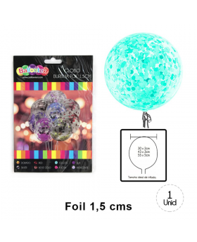 GLOBOS CONFETTI FOIL CALIPSO 12UN/200