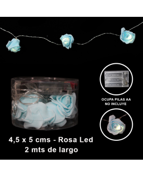 BANNER LED ROSA CELESTE/100