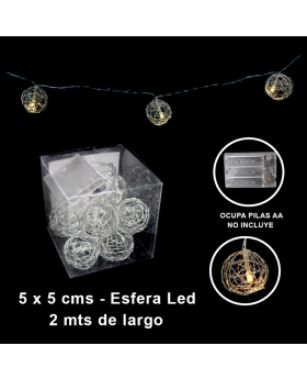 BANNER LED ESFERA METAL/100
