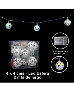 BANNER LED ESFERA BLANCA/100