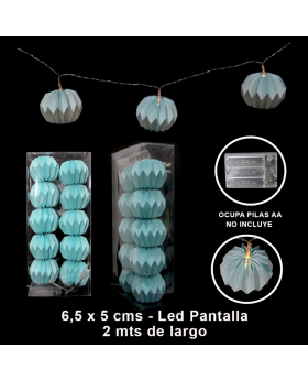 BANNER LUCES LED PANTALLA GIGANTE CELESTE /50