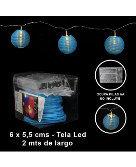 BANNER LED TELA CELESTE/100