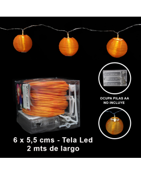 BANNER LED TELA NARANJA/100