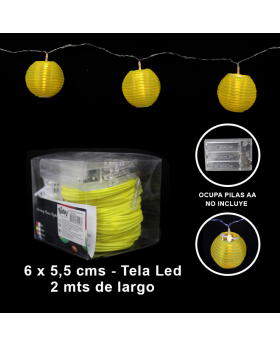 BANNER LED TELA AMARILLA/100