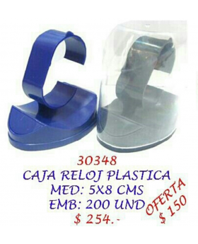 CAJA RELOJ PLASTICA/200