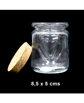 FRASCO VIDRIO CORAZON/120