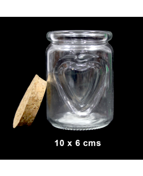 FRASCO VIDRIO CORAZON MEDIANO/84