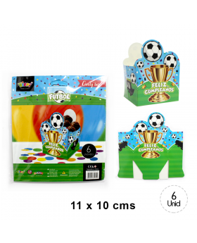 ST 6UN CAJA ABIERTA DULCES CON FORMA 2 FUTBOL/192