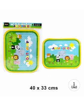 BANDEJA RECTANGULAR ANIMALITOS /132