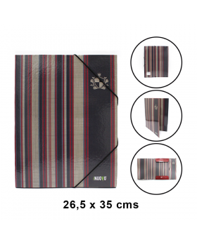 CARPETA ELASTICO CARTON TAPA DURA/50