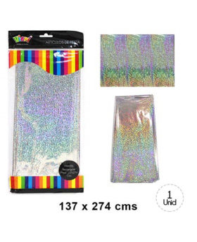 MANTEL HOLOGRAFICO 274x137CM /100