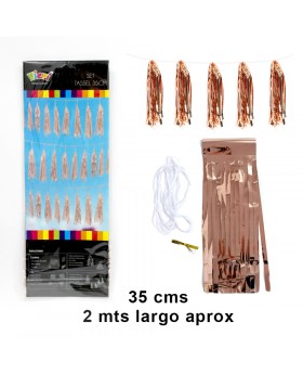 TASSEL ROSE GOLD 35x200CM 10 LAMINAS /600