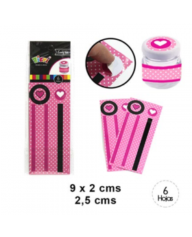 ADHESIVO FRASCO CHICO POLKA MINNIE/ 600