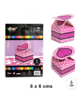 ST 6UN CAJA CORAZON POLKA MINNIE/200