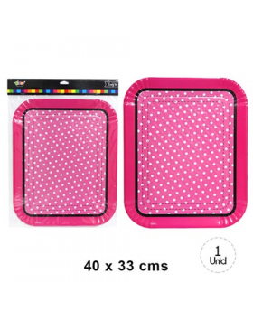 BANDEJA RECTANGULAR POLKA MINNIE /120