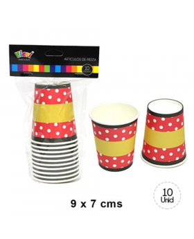 VASO POLKA MICKEY SET10U /180