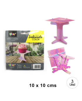 SET PORTA CUPCAKE IRIDESCENTE/288