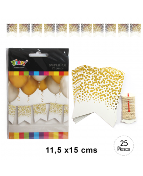 BANNER GOLDEN ESCUDO X 12/120