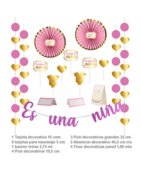 SET FIESTA BABY SHOWER GIRL/80