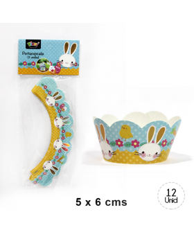 PORTA CUPCAKE PASCUA CONEJO/288