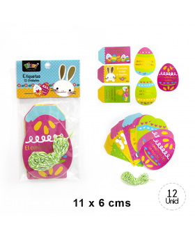 ETIQUETAS PASCUA CONEJO/600