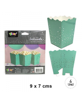 CAJA CABRITAS IRISD. ESTRELLAS TURQUESA/192