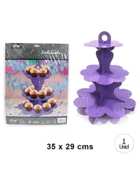 STAND CUPCAKE IRISDISCENTE ESTRELLA LILA /72