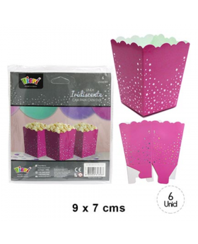 CAJA CABRITAS IRIDIS. ESTRELLAS FUCSIA /192