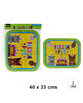 BANDEJA RECTANGULAR FIESTA PET 40x33CM /132
