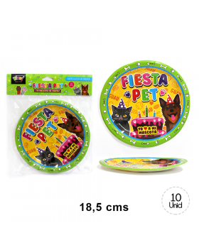SET 10 PLATO FIESTA PET/120